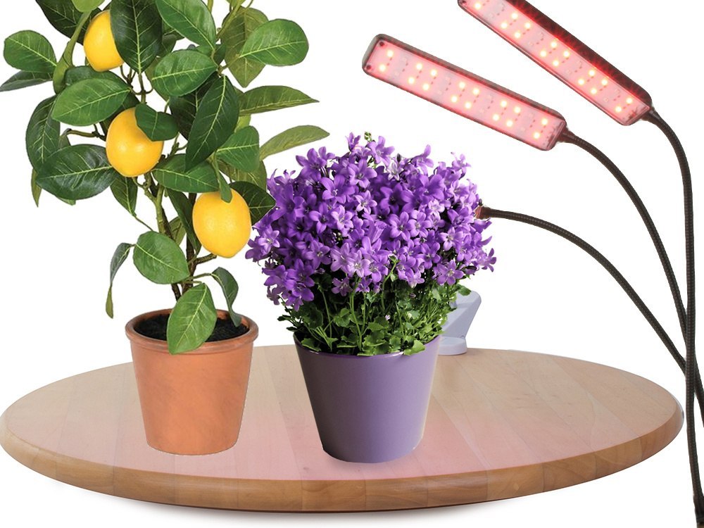 LAMPA DO ROŚLIN LED USB UPRAWY WZROSTU PANEL GROW LIGHT TIMER KLIPS KWIATÓW